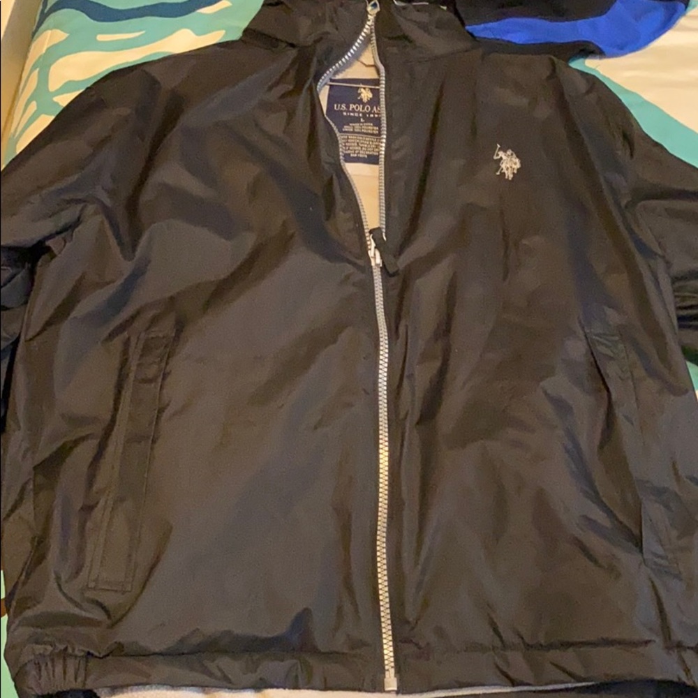 US polo assn. black jacket. Size Large